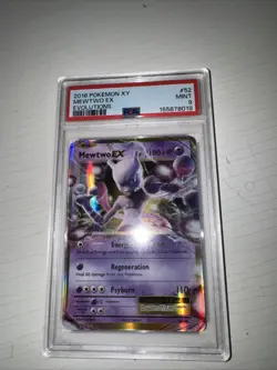 2016 Pokemon XY Evolutions Mewtwo EX #52 / 108 PSA 9 MINT - Image 1