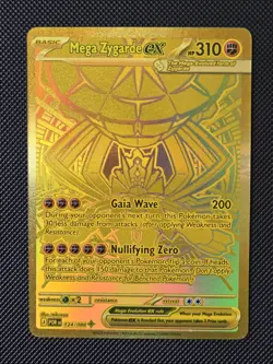 Pokemon Mega Zygarde Ex 124/88 SR Full Art Hyper Rare NM+ - Image 1