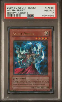 Yu-Gi-Oh! Asura Priest Hobby League 4 Promo HL04-EN003 PSA 10 Gem Mint - Image 1