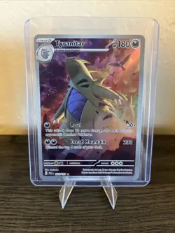 Pokemon Tyranitar 222/193 - Paldea Evolved Illustration Rare - NM - Image 1