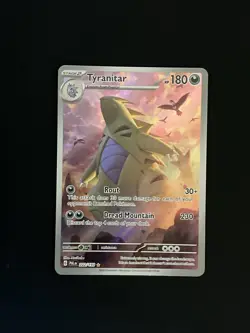 Pokemon Tyranitar 222/193 - Paldea Evolved Illustration Rare - NM - Image 3