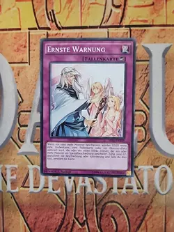 GERMAN SOLEMN WARNING SDSE-EN039 DE039 Common 1st Ed NM Yugioh - Image 1