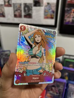 One Piece Nami St01-007 (TR) Treasure Rare Wings of the Captain (Op06) NM - Image 3