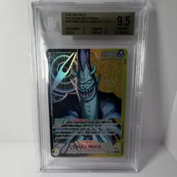 Bandai Gecko Moria OP14-080 Azure Sea's Seven Alt Art Foil Leader BGS 9.5 - Image 1