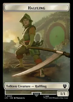 Magic The Gathering MTG HALFLING // TREASURE TOKEN The Lord of the Rings NM - Image 1