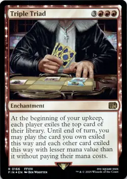 Triple Triad FOIL Final Fantasy Magic MTG NM - Image 1