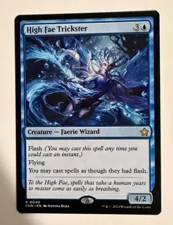 MTG Magic the Gathering High Fae Trickster (40/789) Foundations NM - Image 1