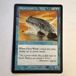MTG Great Whale - Urza's Saga #077 LP - Image 1