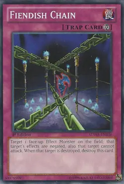 Fiendish Chain - SDWA-EN036 - Common - 1st Edition x3 - Lightly Played - Image 1
