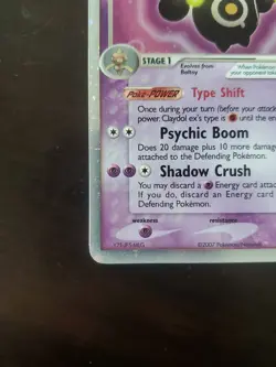 Pokemon Claydol EX 93/108 Power Keepers Ultra Rare - Image 5