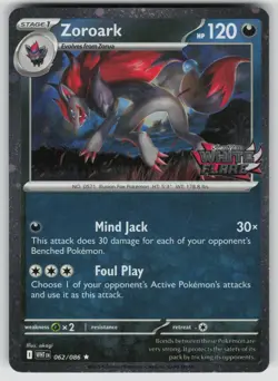 ZOROARK (WHITE FLARE STAMPED) 062/086 HOLO POKEMON HOLO NM/M - Image 1