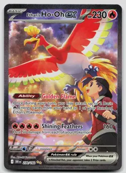Ethan's Ho-Oh ex 230/182 Destined Rivals Pokemon NM - Image 1