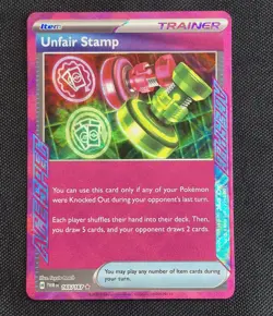 Unfair Stamp 165/167 Ace Spec Twilight Masquerade Pokemon Card - Image 1