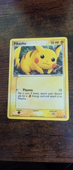 Pikachu 74/112 Common FireRed & LeafGreen Pokemon Lightly Played - Image 1