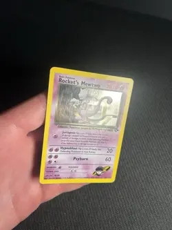 Pokemon TCG Rocket's Mewtwo 14/132 Gym Challenge Holo MP-/HP - Image 5