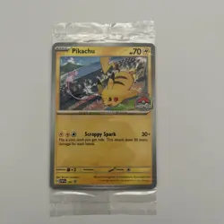 Pikachu SVP 190 World Championships 2024 SEALED PROMO Non Holo Pokemon Card - Image 1