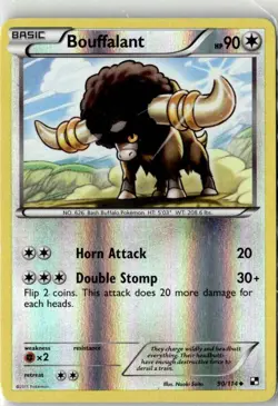 2011 BLACK & WHITE BASE SET BOUFFALANT 90/114 REVERSE HOLO - Image 1