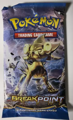 Pokemon TCG XY - BREAKpoint Sleeved Booster Pack - SEALED Luxio Pack Art - Image 1