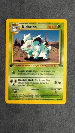 Pokemon TCG - NIDORINA - 1ST EDITION - 40/64 - WOTC JUNGLE (1999) - VINTAGE - Image 1