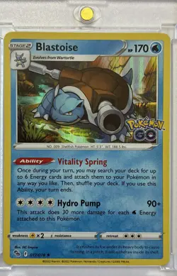 Blastoise 017/078 Pokemon GO Holo - Image 1
