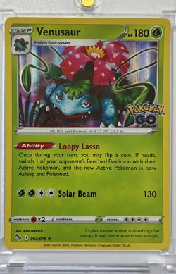 Venusaur 003/078 Pokemon GO Holo - Image 1