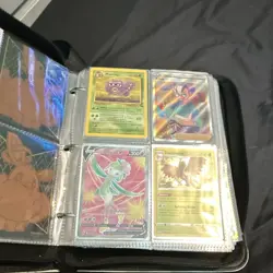 Pokemon TCG Binder Lot 4 Cards Holo/Foil Full Art V VSTAR EX GX (Evolutions) - Image 4