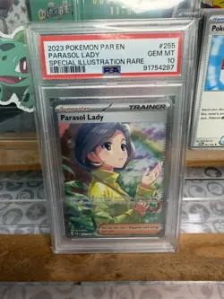 Parasol Lady 255/182 Special Illustration Rare Pokemon S&V:Paradox Rift Psa 10 - Image 1