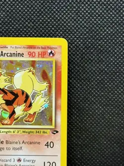 Pokemon TCG Blaine's Arcanine Gym Challenge 1/132 Holo Unlimited Holo Rare 🔥 - Image 3