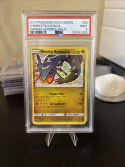 2017 Pokemon Sun & Moon Shining Legends Shining Rayquaza -Holo PSA 9 #56 - Image 2