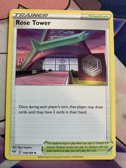 Pokemon TCG Darkness Ablaze Rose Tower 169/189 - Image 1
