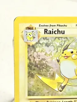 Raichu 14/102 Pokemon Base Set Unlimited Holo Rare TCG - Image 2