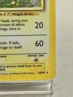Raichu 14/102 Pokemon Base Set Unlimited Holo Rare TCG - Image 4