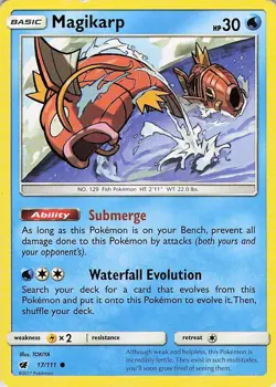 Magikarp - Pokemon Common 2017 Crimson Invasion 17/111 HP - Image 1