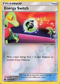 Energy Switch - (Feat Treecko & Oddish) Reverse Holo Celestial Storm 129/168 NM - Image 1