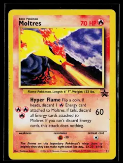 Moltres 21/53 WOTC Promo Pokemon TCG Regular Card MP - Image 1