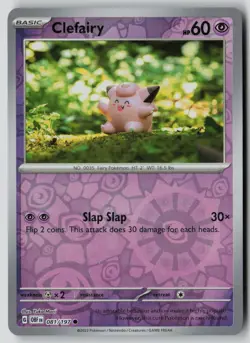 Clefairy 081/197 Common Obsidian Flames Pokemon Reverse Holo NM - Image 1