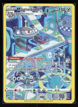 Magnezone Ultra Rare Pokemon SWSH: Crown Zenith: Galarian Gallery GG18/GG70 LP - Image 1