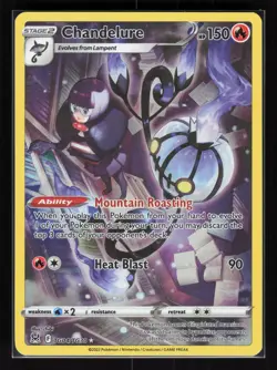 Chandelure Ultra Rare Pokemon SWSH11: Lost Origin Trainer Gallery TG04/TG30 NM - Image 1