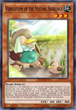 Vernusylph of the Misting Seedlings DABL-EN026 1st ED Yu-Gi-Oh! SUPER RARE - Image 1