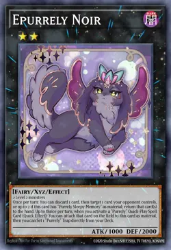 Epurrely Noir RA04-EN071 1st ED Yu-Gi-Oh! SUPER RARE - Image 1