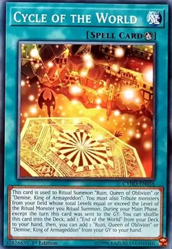 1x (P) Cycle of the World - CYHO-EN056 - Common - 1st Edition YuGiOh - Image 1