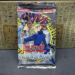 Yugioh Invasion Of Chaos New Factory Sealed Booster Pack - Image 1