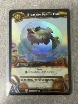 World of Warcraft TCG Loot Card Bloat the Bubble Fish 2011 USED - Image 1