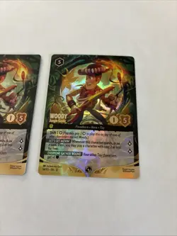 Woody Jungle Guide Set Champ Promo Foil + Non-Foil Wilds Unknown Disney Lorcana - Image 5