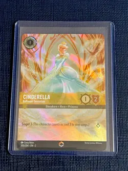 Cinderella Ballroom Sensation Enchanted 205/204 2023 Disney Lorcana NM FOIL - Image 1