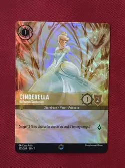 Cinderella Ballroom Sensation Enchanted 205/204 2023 Disney Lorcana NM FOIL - Image 3