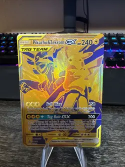 Pokemon TCG Pikachu & Zekrom GX Sun & Moon SM248 Holo Promo Card - Image 1