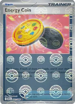 Energy Coin 081/086 Poke Ball Holo Black Bolt BLK English Pokemon Card NM - Image 1