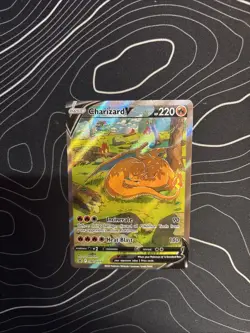 Charizard v Full Art Holo SWSH260 Sword & Shield Promo Card NM Condition - Image 1