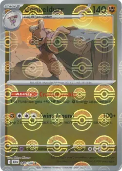 Conkeldurr 049/086 Poke Ball Holo Black Bolt BLK English Pokemon Card NM - Image 1